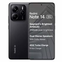 Smartphone Xiaomi Redmi Note 14 5G Global 256GB 8GB RAM Dual SIM Tela 6.67" - Preto