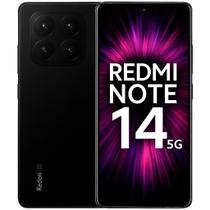 Smartphone Xiaomi Redmi Note 14 Pro 5G, 256GB, 8GB RAM, Android 14, Câmera 200MP, Tela 6,67 pol AMOLED 120Hz, Snapdragon 7s, Bateria 5000mAh, PRETO