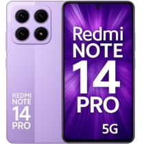 Smartphone Xiaomi Redmi Note 14 Pro 5G, 256GB, 8GB RAM, Android 14, Câmera 200MP, Tela 6,67 polegadas AMOLED 120Hz, Snapdragon 7s, Bateria 5000mAh, Du