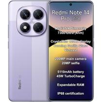 Smartphone Xiaomi Redmi Note 14 Pro 5G 256GB 8GB RAM Dual SIM Tela 6.67" - Roxo Smartphone Xiaomi Redmi Note 14 Pro 5G 256GB 8GB RAM Dual SIM Tela 6.67" - Roxo