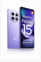 Smartphone Xiaomi Redmi Note 15 256GB 8GB Câmera 108MP celular resistente Água e Poeira - ROXO