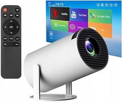 Smartprojetor Home Cinema 4K Projetor android 11.0 resolução 4k hd bluetooth hdmi wifi Branco - ultra HD