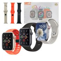 Smartwatch 45mm com 03 Pulseiras Eletromex Smartwatch 45mm com 03 Pulseiras Eletromex