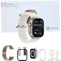 Smartwatch 49mm ChatGpt Gps Nfc Ultra U3W Lançamento 2025 Kit Completo Pulseira Case e Pelicula