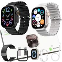 Smartwatch 49mm ChatGpt Gps Nfc Ultra U3W Lançamento 2025 Kit Completo Pulseira Case e Pelicula Smartwatch 49mm ChatGpt Gps Nfc Ultra U3W Lançamento 2025 Kit Completo Pulseira Case e Pelicula