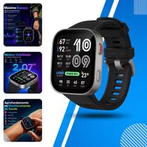 Smartwatch Amazfit Bip Max Tela AMOLED 2.01 Silver Black Bluetooth Smartwatch Amazfit Bip Max Tela AMOLED 2.01 Silver Black Bluetooth