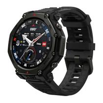 Smartwatch Amazfit T-REX 3 PRO Gps Integrado, Tela Amoled, Titânio 48mm, Tactical Black Modelo A2444