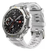 Smartwatch Amazfit TRex 3 A2323 Cinza Caixa Prata Tela AMOLED 1,5 GPS