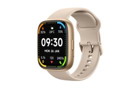 Smartwatch Ankoo W001 Dourado 1,83 Alexa Bluetooth Chamadas SpO2 Monitor Cardíaco Saúde Feminina Fitness Relógio Inteligente