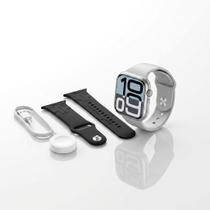 Smartwatch BE 10 Preto com 2 Pulseiras Tela Touch Colorida Notificações de Smartphone Monitoramento de Atividades Físicas Smartwatch BE 10 Preto com 2 Pulseiras Tela Touch Colorida Notificações de Smartphone Monitoramento de Atividades Físicas
