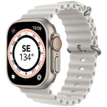 Smartwatch Blulory Ultra Max com Bluetooth - Bege / Cinza