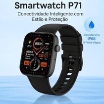 SmartWatch Colmi P71 Assistente Google Chamada IP68 Prova D Água Fluido