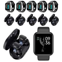 Smartwatch D20 + Fone A6S Atacado 10 Peças C/ Garantia