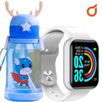 Smartwatch d20 infantil + garrafinha de água 600ml