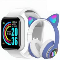 Smartwatch Digital D20 C/ Fone de Ouvido Lad Gatinho NFE - 01Smart