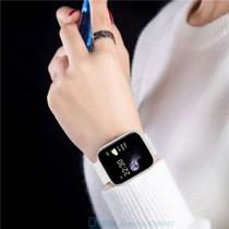 Smartwatch Esportivo de Silicone - À Prova D'Água para Android e IOS (Preto)