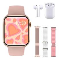 Smartwatch Estilo Ultra AMOLED Resistência à Água Chamadas BT Compatível iOS Android