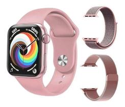 Smartwatch Feminino Hw18 Inteligente 38mm Com Duas Pulseiras - Hapes