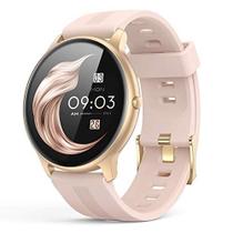 Smartwatch Feminino, Impermeável IP68, Monitor Cardíaco, Agptek LW11, Rosa