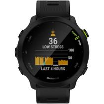 Smartwatch Garmin Forerunner 55 Tela Com Monitor Cardíaco de Pulso Lcd 1.04" GPS 5atm 42mm