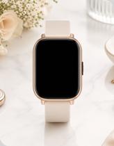 Smartwatch Geonav WB Rosa 1.85” Bluetooth Monitor Cardíaco SpO2 Apps Fitness