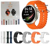 Smartwatch Gt10 Redondo Tela Infinita 48mm Chamadas 8 Pulseiras