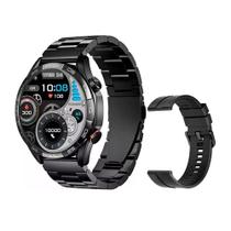 Smartwatch Haylou Solar 5, Tela Amoled 1,58 Ip68 Prova D'água, Chamadas Bluetooth, Strava- Preto Aço