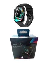 Smartwatch Hi Level Lvw-51s Sport Tela 1,96 Amoled Alumínio - Preto