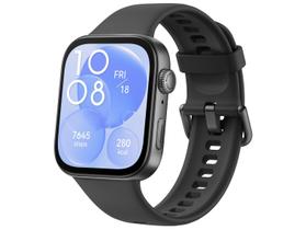 Smartwatch, Huawei Watch Fit 3, Preto Desenho Da Pulseira Fluoroelastómero Smartwatch, Huawei Watch Fit 3, Preto Desenho Da Pulseira Fluoroelastómero