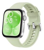 Smartwatch, Huawei Watch Fit 3, Verde Bisel Prateado Desenho Da Pulseira Mesh