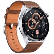Smartwatch Huawei Watch GT3, 46mm, Bluetooth, Tela HD Amoled, GPS, Resistente à Água, Marrom - JPT-B19