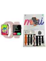 Smartwatch Hw 2 41mm Mini Nfc Gps Siri 7 Pulseiras Feminini Multi-funções de Esportes