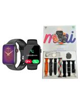Smartwatch Hw 2 41mm Mini Nfc Gps Siri 7 Pulseiras Multi-funções de