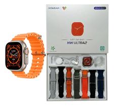 Smartwatch Hw Ultra 2 GPS SIRI NFC Chat-gpt 49mm Nfc 7 Pulseiras Case Multi-Funções de Esportes