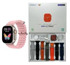 Smartwatch Hw Ultra 2 GPS SIRI NFC Chat-gpt 49mm Nfc 7 Pulseiras Case Multi-Funções de Esportes