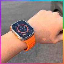 Smartwatch Hw Ultra 2 Laranja Lançamento Com Chat Gpt 7 Pulseiras Original Envio Já