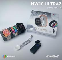Smartwatch Hw10 Ultra 2 Novo Amoled C Lançamento 3 Pulseiras e Isqueiro
