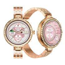 Smartwatch Hw16 Mini Fashion Bracelete e Brincos Edição Limitada