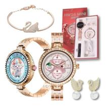 Smartwatch Hw16 Mini Fashion + Bracelete e Brincos Edição UN Smartwatch Hw16 Mini Fashion + Bracelete e Brincos Edição UN