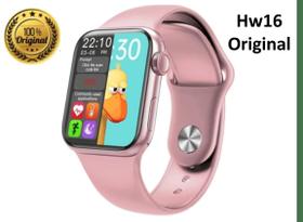 Smartwatch Hw16 Para Rosa para Mulheres 44mm Tela Infinita