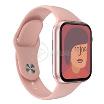 Smartwatch Hw22 Rosa Troca Pulseira Android Ios Cardíaco