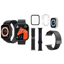 Smartwatch Hw8 Ultra Luxo Combo Pulseiras Extra Pelicula Case Watch 8 Alpine Loop Unissex