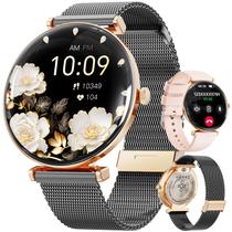 Smartwatch Hwagol 1,43" AMOLED Corpo Fino de Metal Chamadas