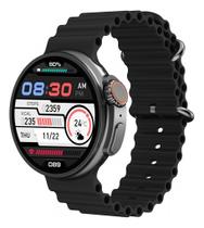 Smartwatch Inteligente Digital Preto Ultra 9 Pro Relógio Redondo Esportes E Bem Estar No Pulso