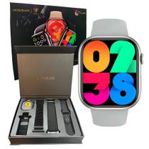 Smartwatch inteligente HW11 / Série 9 Lançamento 2025 / 4 pulseiras / NFC resistencia a água IP67 / monitores de saúde Original com Garantia