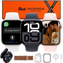 Smartwatch Inteligente Mini Serie 11 e 2 Pulseiras Premium Com Fone sem Fio