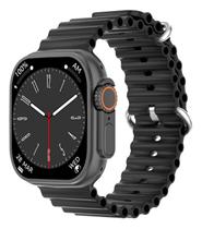 Smartwatch Inteligente Preto Ultra 9 3 Pulseiras 49M Tela 2.2 Gps siri nfc Academia Esportes Fitness Batimentos Cardiaco