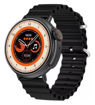 Smartwatch Inteligente Redondo Series 8 NFC Android iOS Bluetooth Notificações Rede Social Coloca Foto Mult-Funções