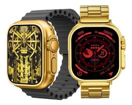 Smartwatch Inteligente Ultra Gold 24k Edition 49mm Nfc