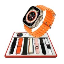 Smartwatch Kapbom KA9981 Ultra 2 Tela 1.83 com 7 Pulseiras